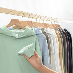 Sudaderas de Invierno Delgadas de 380 g/m² para Hombre en Existencia, Diseño sin Cordones, Alta Calidad, Hombros Caídos, Bordadas, Lisas, Unisex - Product Image 1