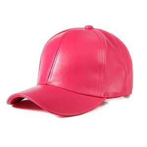 Gorra de Béisbol Unisex de Cuero PU, Color Sólido, 6 Paneles, Ajustable, Estilo Casual, para Adultos - Product Image 4