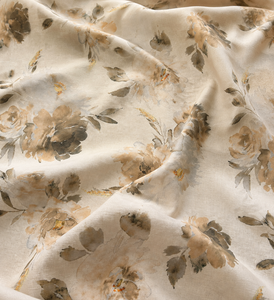 Tela de Lino Orgánica Ecológica Premium con Estampado Digital, Color Ciruela Mate, Ligera, 120 GSM - Product Image 3