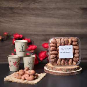 Noix de cajou vietnamiennes bio torréfiées de qualité supérieure, prix de gros compétitif, 280g, boîte carrée, idéales pour offrir, saveur beurrée et salée - Product Image 3