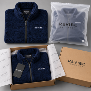 <b>Mens</b> Navy Blue <b>Sherpa</b> Fleece <b>Jacket</b> Custom Logo Stand Collar Full Zip Warm Winter Casual Outerwear OEM Wholesale Manufacturer - Product Image 5