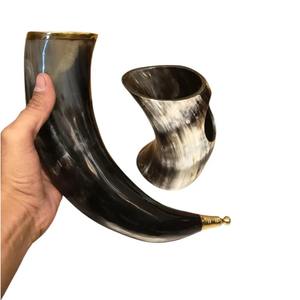 Handcrafted Natural <b>Buffalo</b> <b>Horn</b> for Drinking for Beer Wine with stand for Bar Hotel or Home Use Natural Crafts - Product Image 5