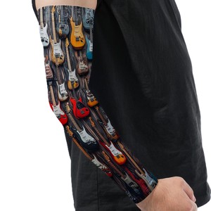 Nouvelles manches de bras personnalisées imprimées, anti-UV, compressives et rafraîchissantes pour le cyclisme et les sports de plein air, unisexes, pour adultes, design respirant - Product Image 1