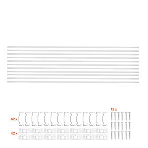 Confezione da 10 Profili LED a U in Alluminio da 2 Metri con Copertura Opaca, Tappi Terminali e Clip di Montaggio per Illuminazione LED - Product Image 1