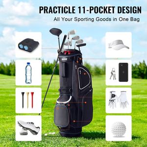 Borsa da Golf Premium a 14 Scomparti con Supporto, 35+11 Tasche, Manici Resistenti - Product Image 4