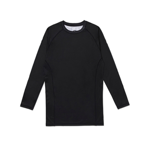 เสื้อแรชการ์ดแขนยาวสำหรับเด็กผู้ชาย สีดำ-เขียว บล็อกสี แห้งเร็ว เหมาะสำหรับศิลปะการต่อสู้ ทรงปกติ ผลิตจากโพลีเอสเตอร์ - Product Image 5