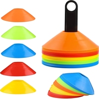 Conos de Entrenamiento de PE Duraderos y Ligeros, Apilables, en Forma de Disco, Flexibles, para Fútbol y Deportes Múltiples