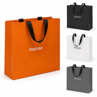 Sacs en papier blanc de luxe personnalisés avec logo imprimé, réutilisables, pour boutiques et emballages de vente au détail en gros