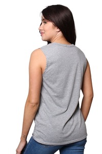 Débardeur en coton pour femmes, vente en gros, logo personnalisé, sans manches, vêtements de sport décontractés d'été, fournisseur - Product Image 5