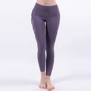 Pantalones de yoga elásticos de cintura alta a cuadros para mujer, talla grande, delgados, deportivos, para gimnasio, ideales para el verano. - Product Image 3