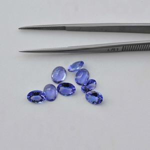 Piedra preciosa suelta de corte ovalado facetado de tanzanita Natural de 5x7mm, joyería de tanzanita azul de excelente calidad, fabricante directo al por mayor - Product Image 3