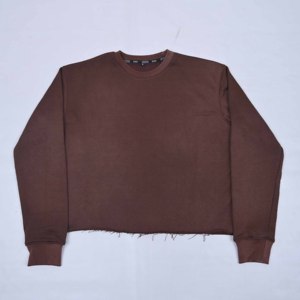 Camisetas de Alta Calidad con Logotipo Personalizado, Fabricantes de Camisetas Ecológicas de Cuello Redondo, Manga Larga, Felpa de Algodón Suave, Estilo Urbano Elegante para Mujer - Product Image 3