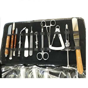 Kit d'instruments chirurgicaux manuels pour laboratoire dentaire en acier inoxydable, comprenant des explorateurs, des détartreurs, des élévateurs radiculaires et un miroir buccal, par Dentavex - Product Image 3