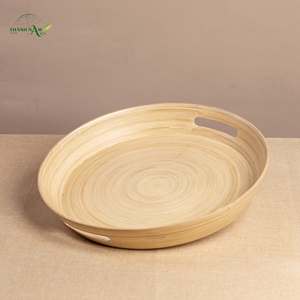 Plateau en bambou, design minimaliste artisanal, solution écologique pour servir et décorer - Product Image 1