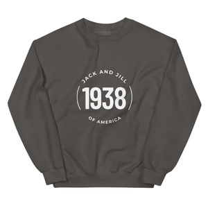 Sweat-shirt unisexe blanc à col rond, motif circulaire brodé, en molleton, à manches longues, décontracté, vêtement de mode - Product Image 1