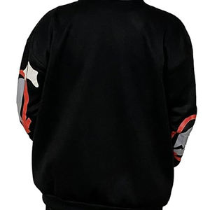 Custom 100% Cotton Streetwear <b>Hoodie</b> <b>for</b> <b>Men</b> Winter Heavyweight Pullover with 3D <b>Black</b> Graphic Print and OEM Strings - Product Image 4