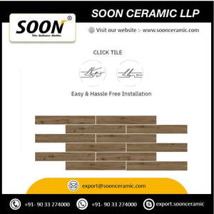 พื้นไวนิล SOON CERAMIC Milano SPC กันน้ำ เป็นมิตรกับสิ่งแวดล้อม ลายลายนูน แกนแข็ง สำหรับใช้ภายในอาคาร รูปทรงสี่เหลี่ยมผืนผ้า ความกว้างปานกลาง - Product Image 5