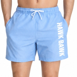 Custom <b>Men</b> Swim Shorts Quick Dry Mid Waist Drawstring Pocket Casual Swim <b>Trunks</b> Lightweight Breathable Comfort Fit Summer Wear - Product Image 1