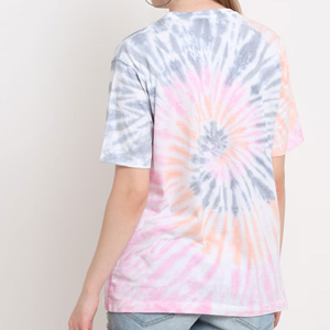 Women's Tie <b>Dye</b> Short Sleeve Crew Neck T-Shirt Regular Fit Cotton Jersey Loose Casual Spring Summer - Product Image 2