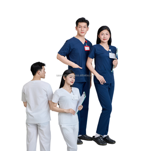 MEILLEURE VENTE Conception personnalisée Doux Scrubs Médicaux Stretch Infirmière Uniformes et Cargo Scrub Pantalon FMF Usine Direct Vêtements D'hôpital - Product Image 1