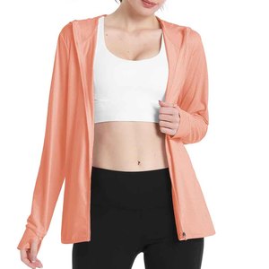 เสื้อแจ็คเก็ตแทร็คเนื้อผ้านุ่ม ผลิตจากโพลีเอสเตอร์ผสมสแปนเด็กซ์ ขนาดปรับได้ตามต้องการ สวมใส่สบาย ระบายอากาศได้ดี สำหรับผู้หญิง - Product Image 3