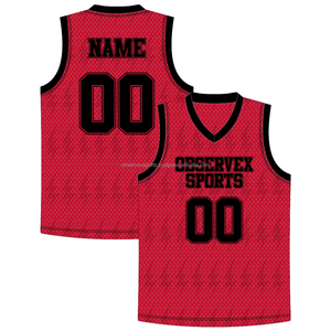 Uniforme de Baloncesto de Alta Calidad, Retro, Personalizado, para Equipo, Jersey de Baloncesto de Malla, Ropa Deportiva, Diseño Reversible, para Hombres, Mujeres y Jóvenes, OEM - Product Image 1