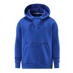 Sweat-shirt à capuche noir pour homme, coupe classique, en coton French Terry, décontracté, avec poche avant, pour l'automne - Product Image 3