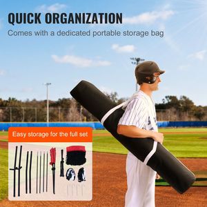 Rete Portatile 7x7 piedi per Allenamento Baseball/Softball - Attrezzatura per Battuta, Presa e Lancio - Backstop - Product Image 2