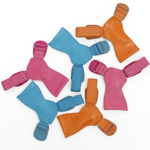 Poignées de fitness en cuir de haute qualité pour la force de préhension, protège-paume confortable pour la musculation et les exercices de gym - Product Image 1