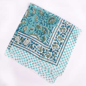 Pañuelo Cuadrado de Algodón con Estampado Floral, Ligero, Transpirable, Casual, para Verano, Diseño Estampado, Unisex, Accesorio para Exteriores - Product Image 6