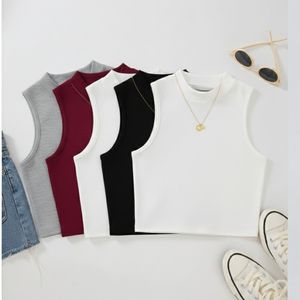 Crop top pour femme à logo personnalisé, coupe ajustée, manches courtes, vêtements de sport et décontractés, crop tops d'été, t-shirt pour femme, vente en gros - Product Image 1