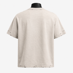 Camiseta Extra Grande Personalizada para Hombre, 100% Algodón, Frente Liso, Estilo Vintage, Urbano, Casual, Hip Hop, Transpirable, Ecológica, OEM, ODM - Product Image 5
