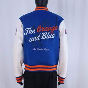 Chaqueta de lana de invierno con bordado de chenilla, parches personalizables al por mayor, chaqueta universitaria para hombre, chaqueta universitaria de moda urbana - Product Image 2