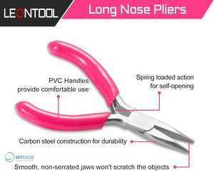 INSTRUMENTS CHIRURGICAUX INTENSES Mini-pinces à bec long/à bec en U en acier inoxydable de 3 pouces pour la fabrication de bijoux, le pliage, le serrage et le bobinage - Product Image 5