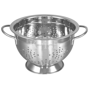 Passoire en acier inoxydable avec trous, résistante à la rouille, robuste, pour légumes et pâtes, avec poignées, pour la cuisine - Product Image 3