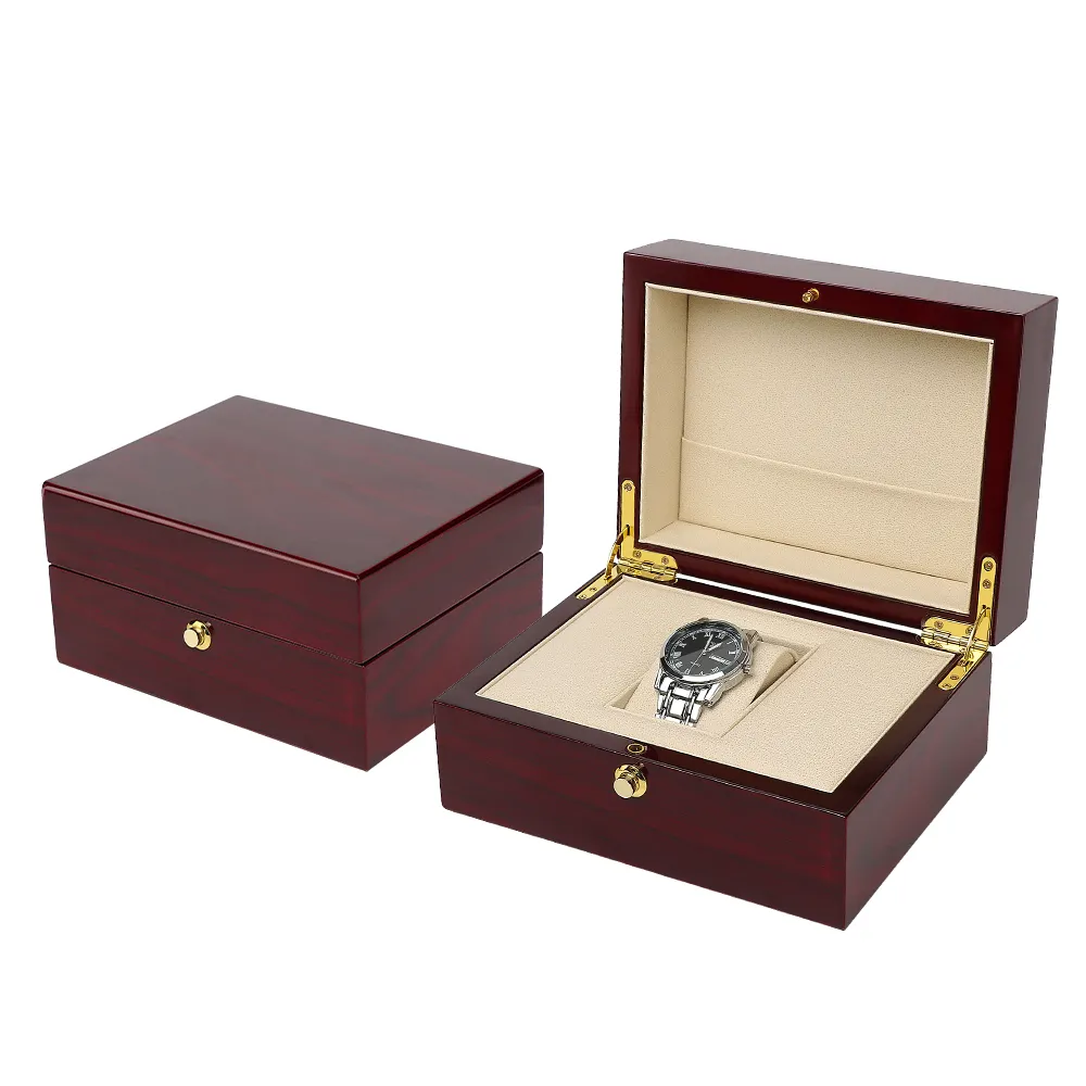 OEM/OED Custom logo Wholesale relógio Embalagem caixa de relógio de madeira de luxo Melhor Men Women Storage Box For Watch box cajas para relojes
