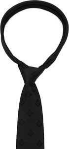 Último Diseño de Corbata Masónica Bordada a Máquina en Poliéster Negro, Corbata Casual de Regalia Masónica en Venta - Product Image 5