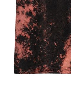 Camiseta de algodón negra personalizada con efecto tie-dye para hombre, cuello redondo, manga corta, lavado vintage, estilo casual urbano, OEM, para verano - Product Image 6