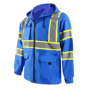Veste de sécurité réfléchissante en polaire chaude et élégante, imperméable, veste softshell, gilet réfléchissant, veste de sécurité haute visibilité - Product Image 3
