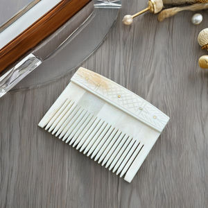 Peine de hueso de búfalo de alta calidad, peine de hueso de búfalo hecho a mano, peine de hueso de búfalo pulido del fabricante indio - Product Image 6
