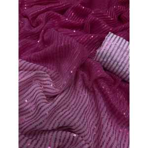 Beautiful Sequence Embroidery Work Saree Party Wear for <b>Club</b> <b>Dress</b>-Up - Product Image 4