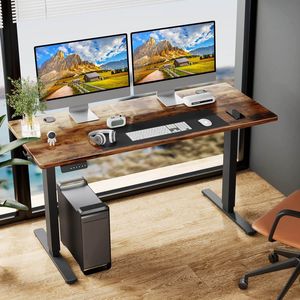 Scrivania per Computer ergonomica marrone regolabile in altezza 40 ''X 24'' scrivania da ufficio in piedi da scrivania Sit-to-Stand - Product Image 4