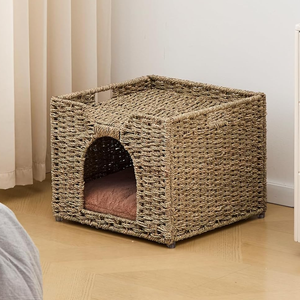 Maison pour chat en herbe de mer, design intemporel tissé à la main, grande taille, pour salon ou chambre, en provenance du Vietnam. - Product Image 3