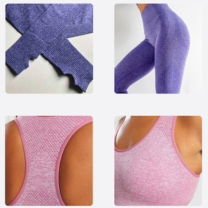 Women's Lavender Scoop Neck <b>Knitted</b> <b>Tank</b> <b>Top</b> Sporty Breathable Spandex Polyester Fit - Product Image 4