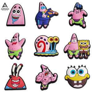 AIFRAN Breloques de chaussures jaunes en PVC, accessoires de dessin animé, vente en gros, décorations personnalisées pour bracelets et sabots - Product Image 4