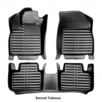 Tapis de sol de voiture de luxe écologiques en cuir 5D sur mesure pour Renault Clio 5 V Mk5 Hatchback, imperméables et antidérapants