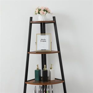 Mobiletto portaoggetti in legno massello bianco con specchio intero, organizer per trucchi e gioielli a 8 strati in acrilico di qualità professionale - Product Image 5