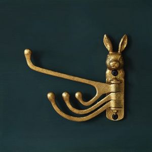 Minimal Brass <b>Wall</b> <b>Hooks</b> Simple Elegant Design <b>Wall</b> Mounted <b>Rack</b> For Keys Towels Clothes Storage - Product Image 6