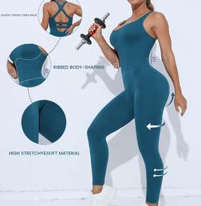 Venta al por Mayor de Bodys y Monos Deportivos Sin Costuras para Mujer, Tallas Grandes, Trajes de Yoga y Playsuits - Product Image 2