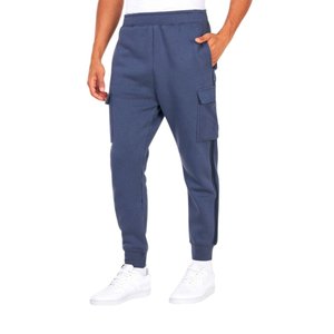 Men Elastic Waist Casual Cotton Light Wash Embroidered Eco Friendly Breathable Winter Sweatpants & Joggers - Product Image 1